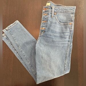 Madewell Denim Jeans Medium Wash 10” High Rise Skinny 29P